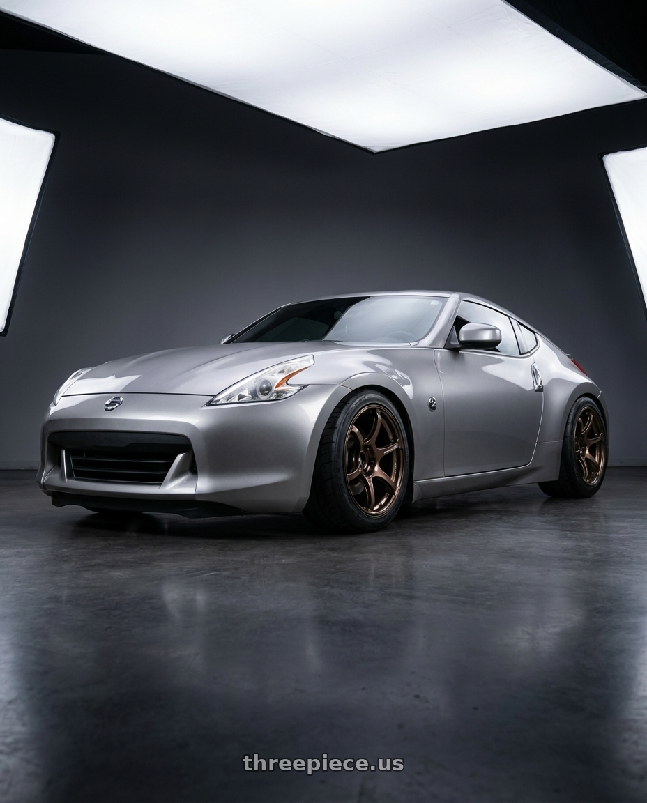 2009 Nissan 370z with Advan Racing RG-4 5x114.3 18x11.0 +15 RACING COPPER BRONZE wheels