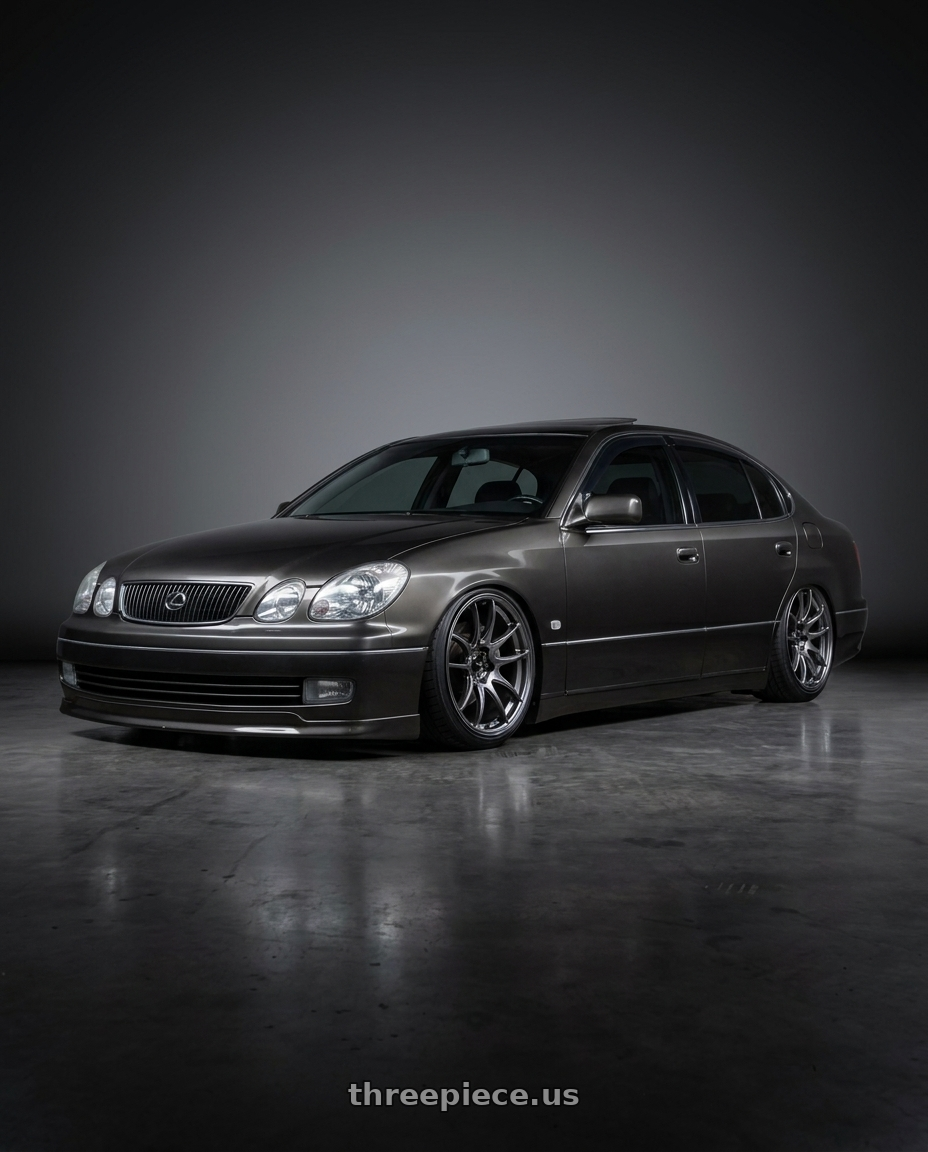 2000 Lexus Gs300 with Vors TR4 5x114.3 18x8.5  +35 Hyper Black wheels