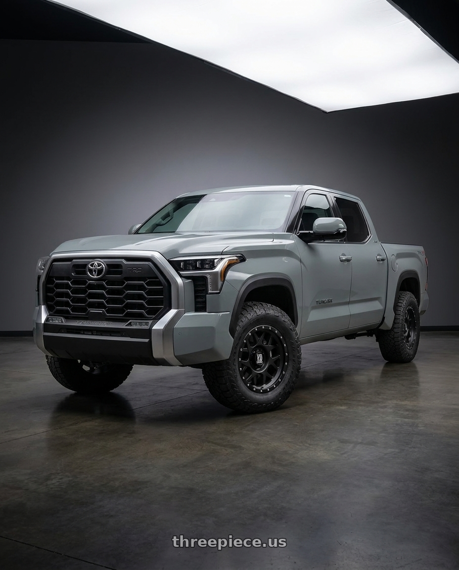 2024 Toyota Tundra with XD XD127 BULLY 6X139.7 20X9 +18 SATIN BLACK WITH REINFORCING RING wheels