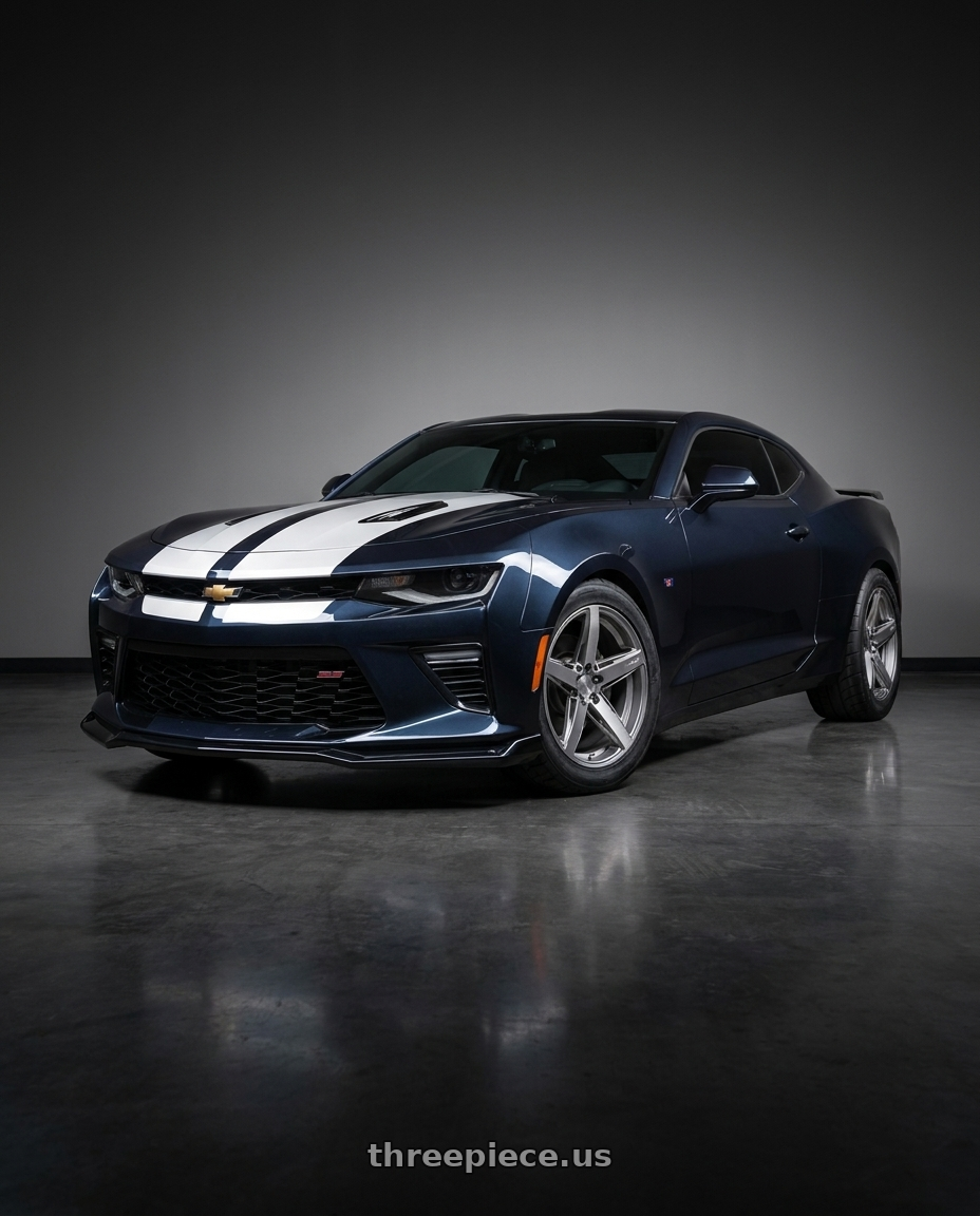 2016 Chevrolet camaro 2ss with Niche 1PC M270 TERAMO 5X120 20X9 +35 ANTHRACITE BRUSHED FACE TINT CLEAR wheels