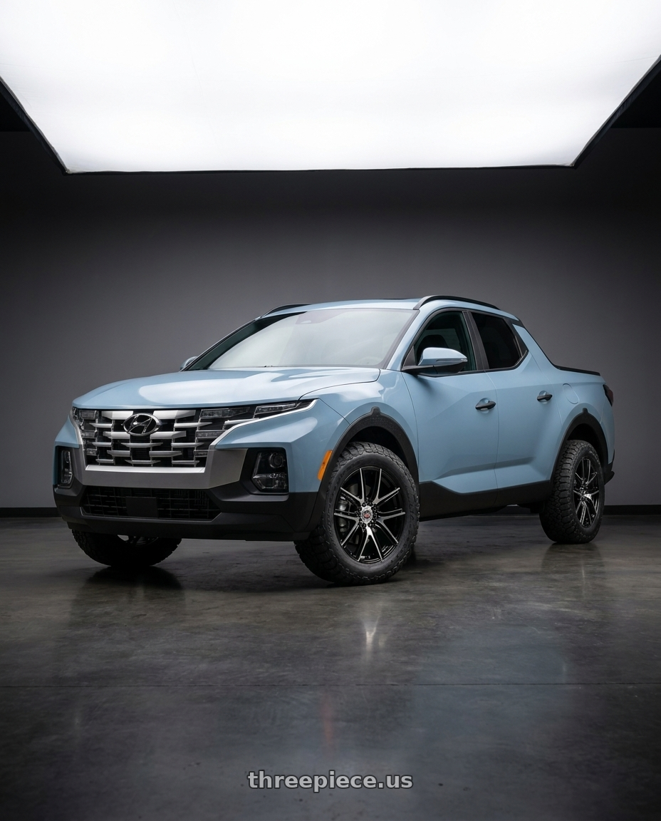 2026 Hyundai Santa Cruz SEL Activity  with Spec-1 SP-56 5x114.3/5x120 18x8 +38 Gloss Black & Machined wheels