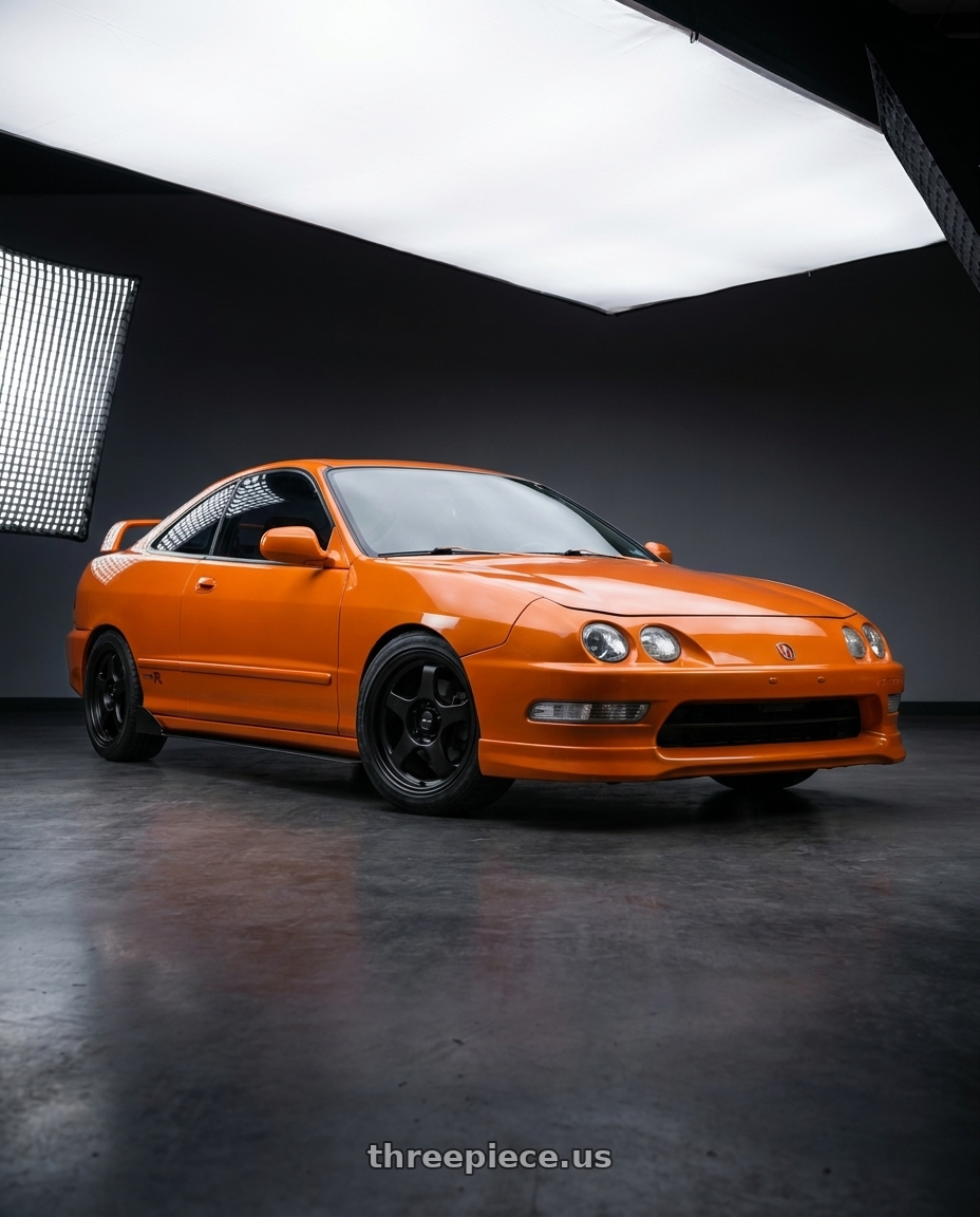 1997 Acura Integra with Vors SP1 4x100/4x114.3 15x8  +20 All Matte Black wheels