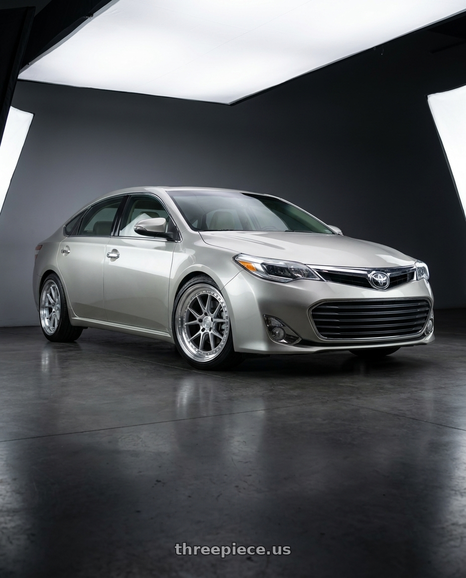 2013 toyota avalon with Aodhan DS08 5x114.3 18x8.5+35 Silver w/Machined Face wheels