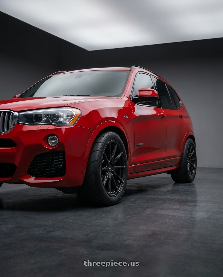 2017 x3 Msport  with ADV.1 ADV5.0 5x120 20x9.5 +13 Satin Black wheels
