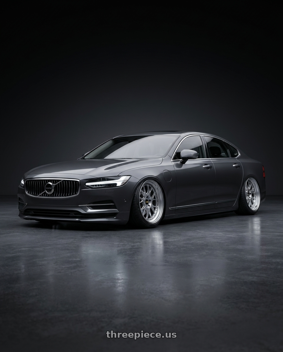 2025 Volvo S90 with BBS LM-R 5x114.3 19x8.5+43 Diamond Silver wheels