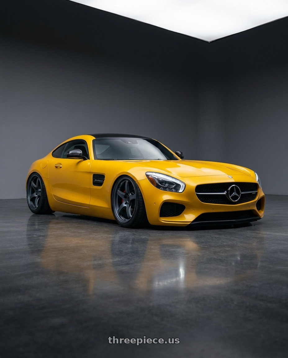 2019 Mercedes-Benz AMG GT with Gram Lights 57CR 5x112 19x10.5+22 Gunblue II wheels