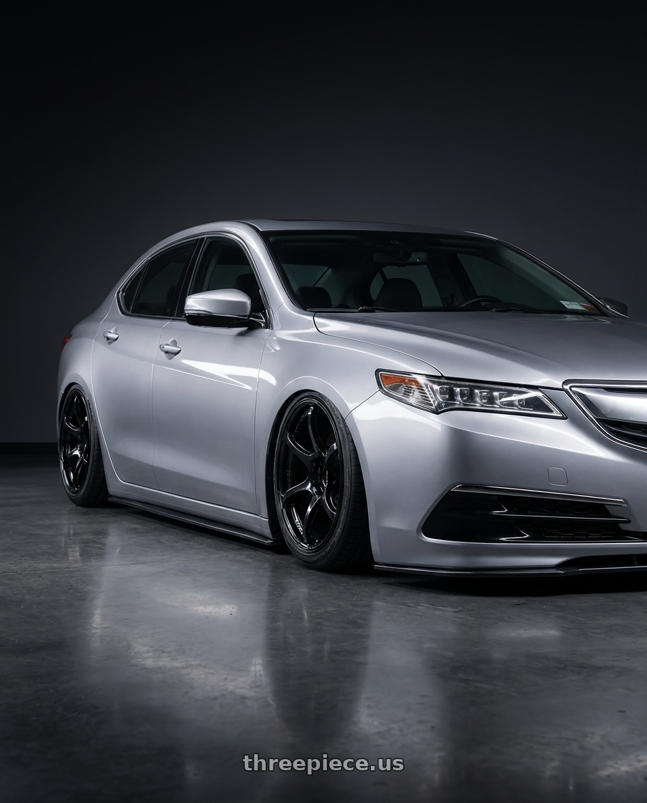 2019 Acura TLX with Advan RGIII 5x114.3 19x8.5+38 Gloss Black wheels