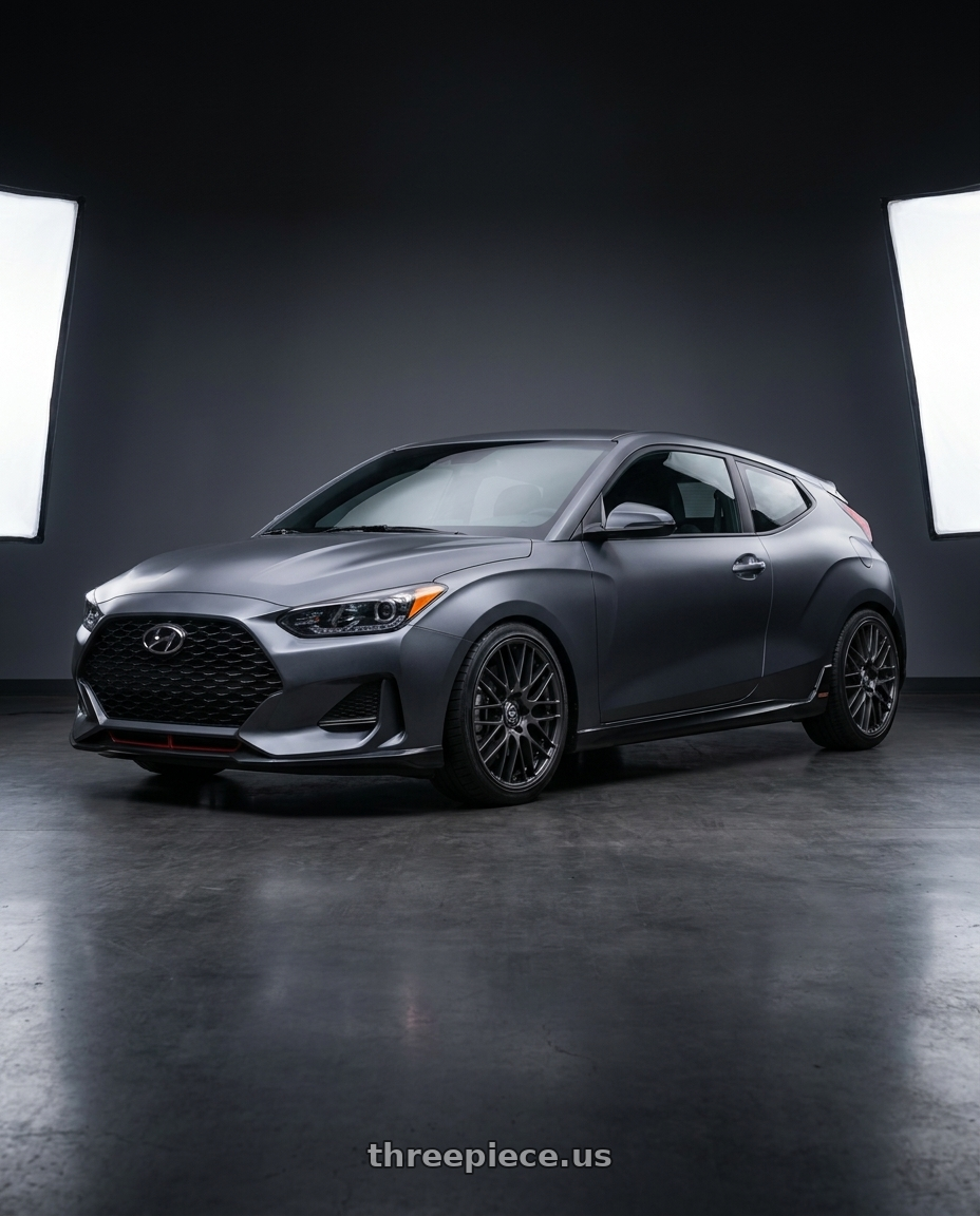 2019 Hyundai Veloster with Enkei EKM3 5x114.3 18x8+40 Gunmetal wheels
