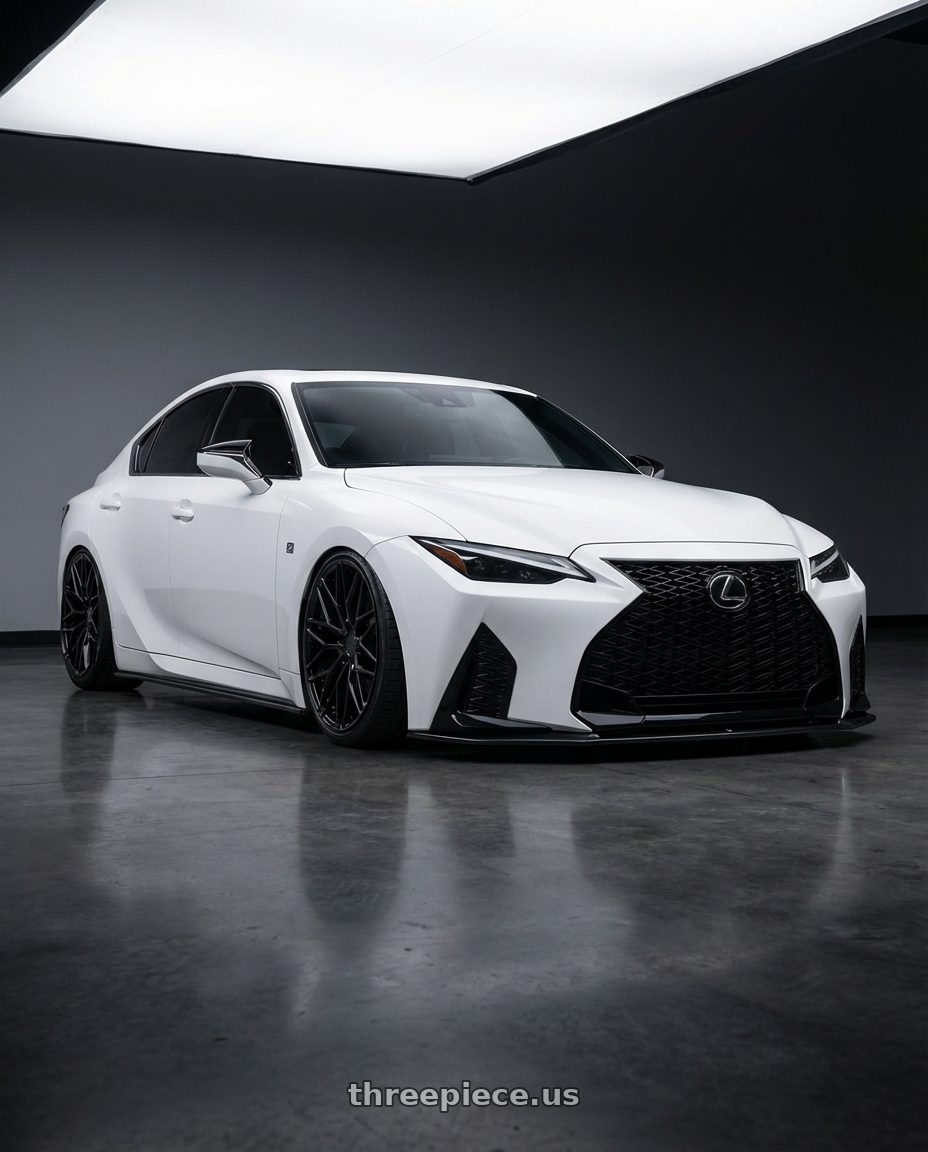 2018 Lexus IS 350 F Sport with Avant Garde Wheels M520R 5X114.3 19x9.5 +40 Gloss Black wheels