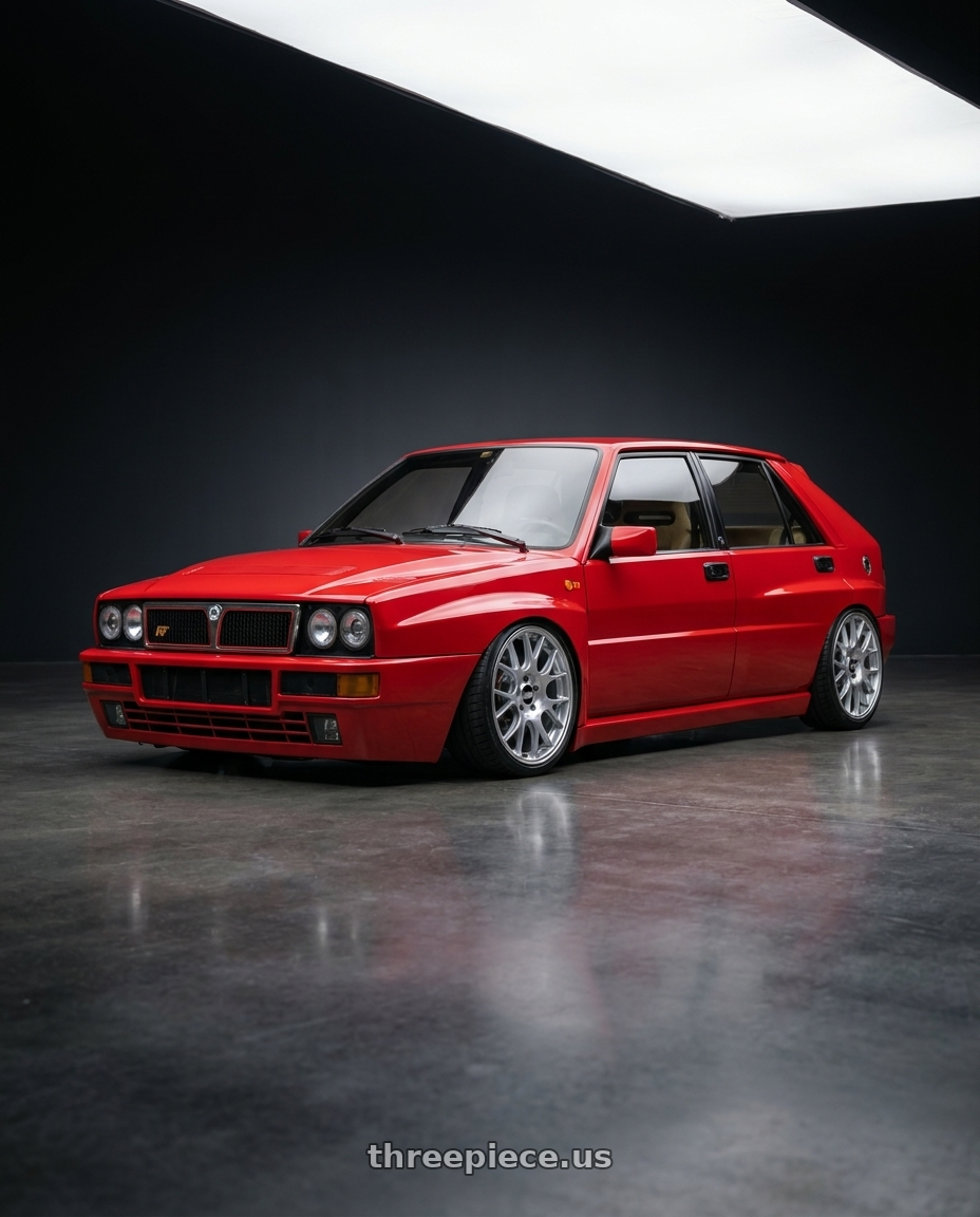 1994 Lancia delta integrale hf with BBS CH-R 5x120 18x9 +44 Brilliant Silver Polished Rim Protector wheels