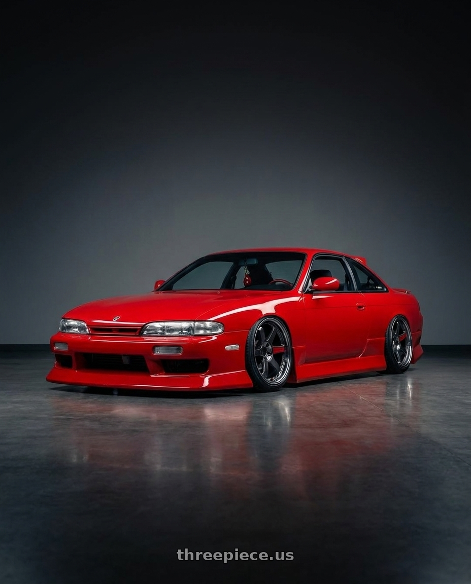 1995 Nissan 240sx with Volk Racing TE37 SL 5x114.3 18x11+18 wheels