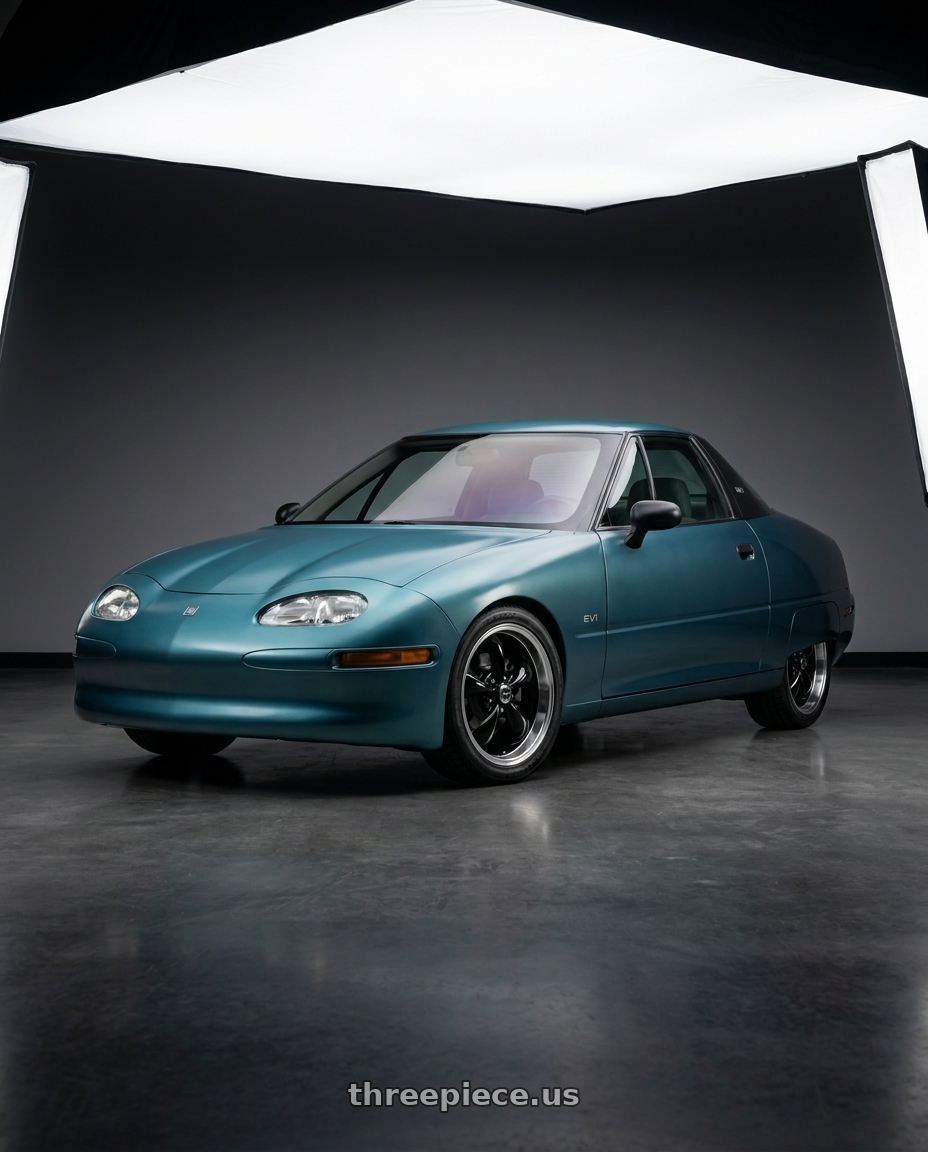 1997 Gm Ev1 with American Racing AR105 TORQ THRUST M 5X114.3 18X9 +24 GLOSS BLACK W/ MACHINED LIP wheels