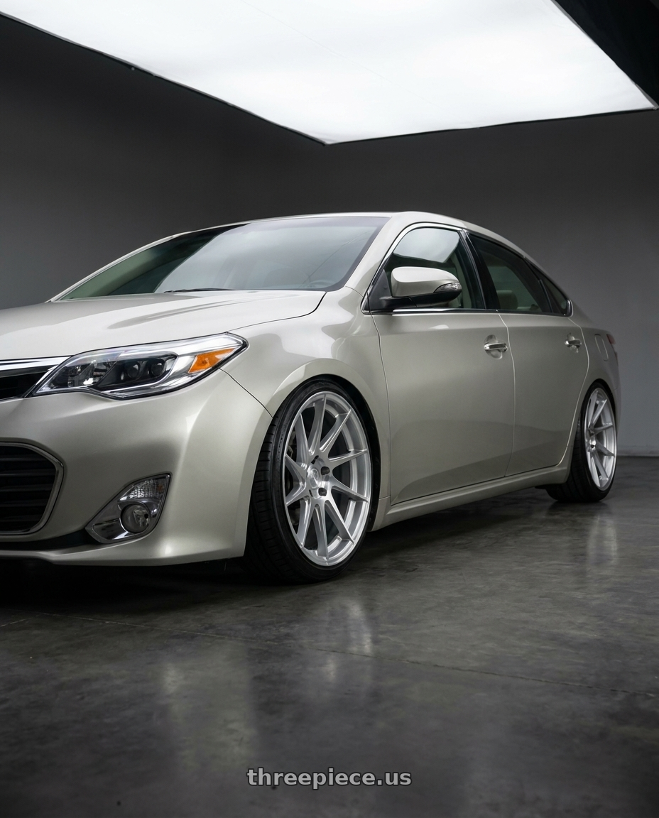 2013 toyota avalon with Aodhan AH09 5x114.3 18x8.5 +35 Gloss Silver Machined Face wheels