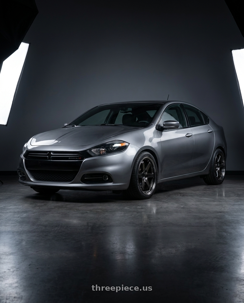 2015 dodge dart with Volk Racing TE37SL 5x114.3 19x10.5+12 Pressed Double Black wheels