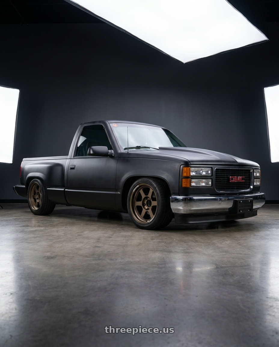 1998 gmc c1500 with Volk Racing TE37XT M-SPEC 5x127 18x9-1 Bronze wheels
