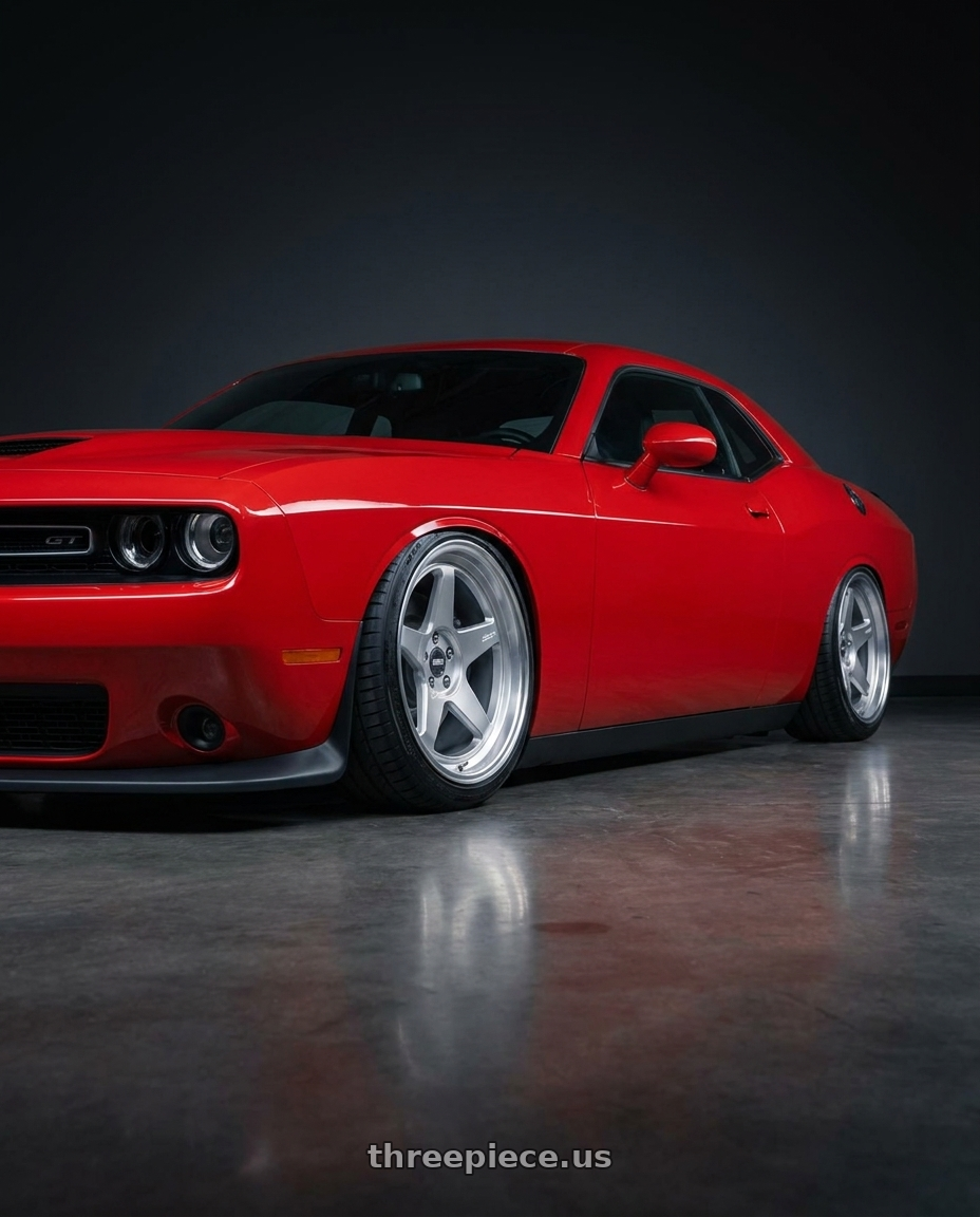 2021 Dodge Challenger GT AWD with ESR Wheels CR SERIES CR5 5x115 19x9 +20 Hyper Silver wheels