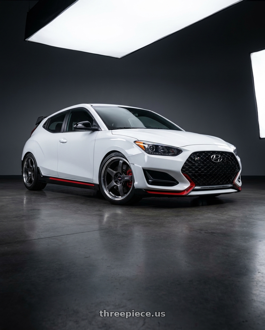 2020 Hyundai veloster N with Ssr Gtx03 5x114.3 18x8+45  BLACK GRAPHITE wheels