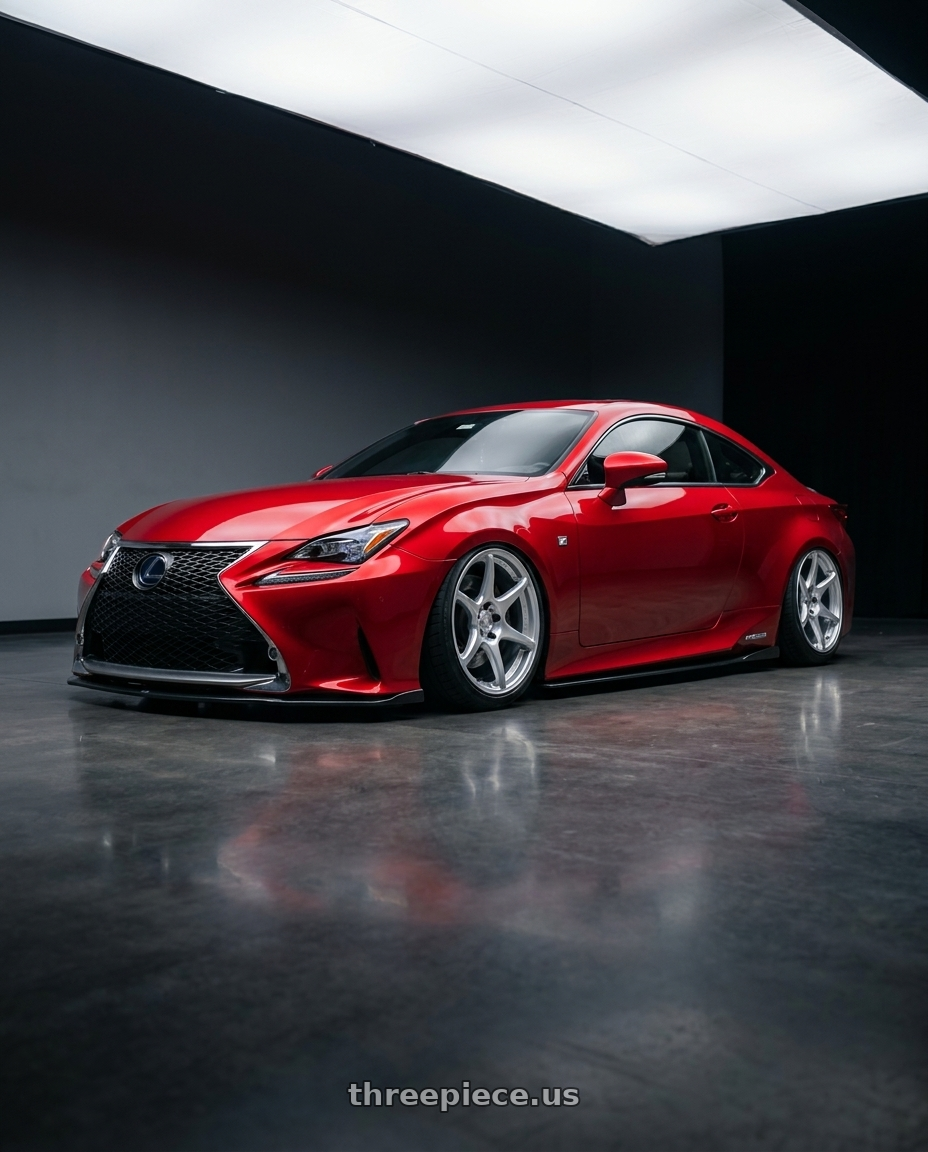 2018 Lexus RC F with Kansei K11S Tandem 5x114.3 19x9.5 12 Hyper Silver wheels