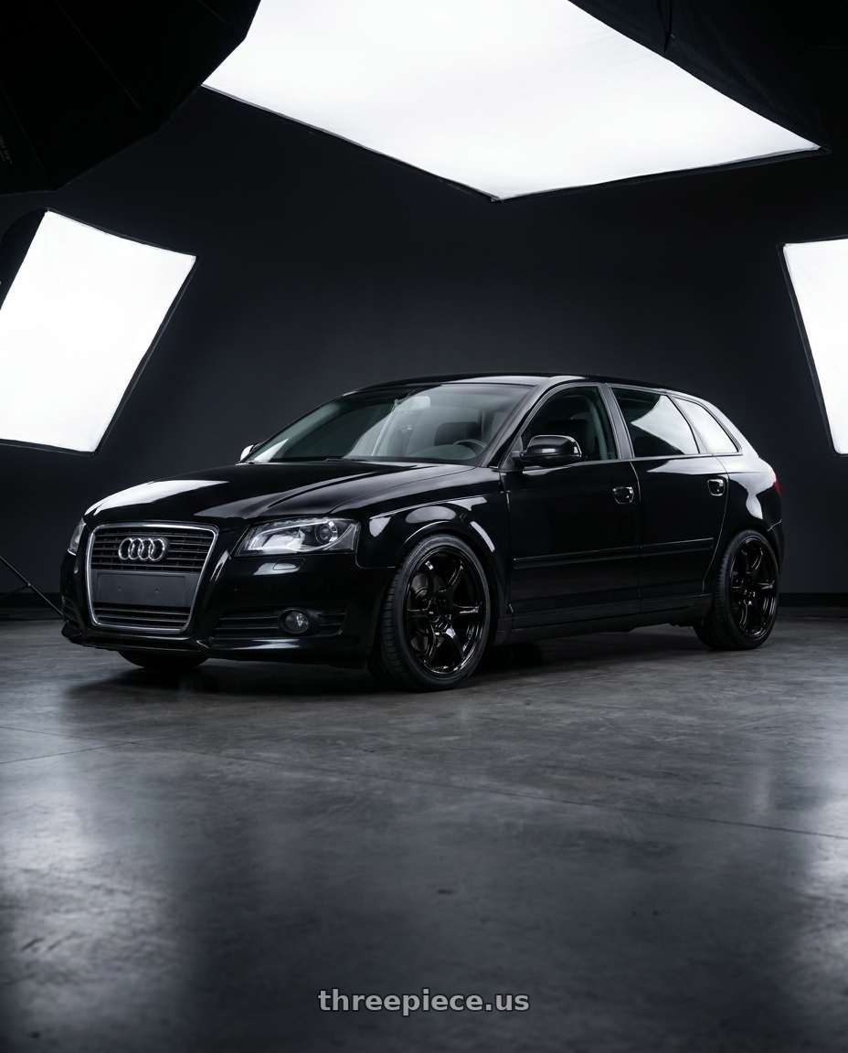 2012 Audi A3 8P with Advan RGIII 5x112 18x8+50 Gloss Black wheels