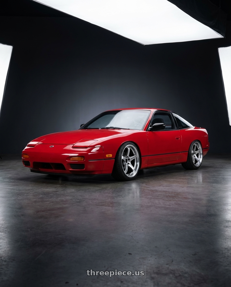 1998 Nissan 240sx with Volk Racing Te37sl 5x120 19x105 22 Racing Green 19x105 Et22 wheels