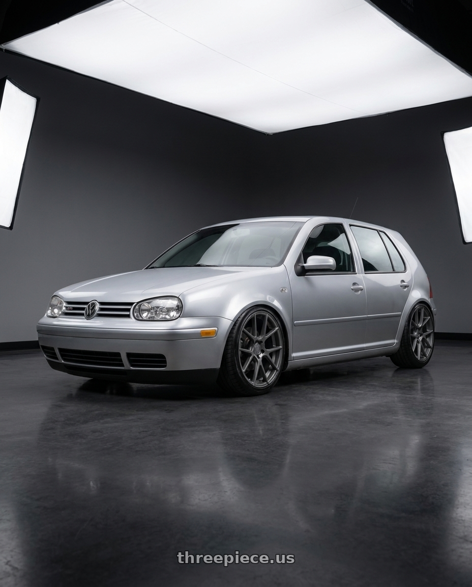 2002 Golf Gti Mk4 with Avant Garde Wheels M510 5X130 19x11 +52 Dolphin Grey wheels