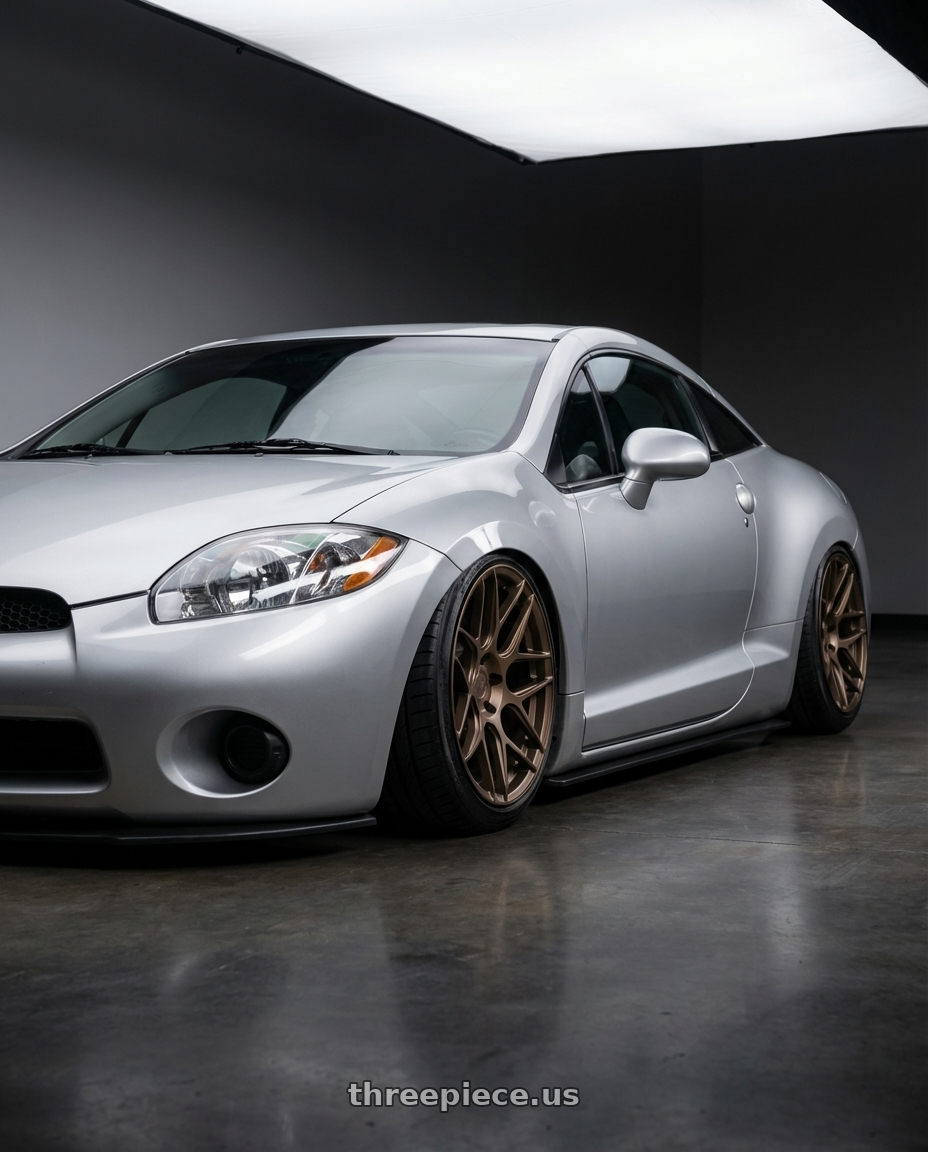 2010 Mitsubishi Eclipse with Aodhan AFF2 5x114.3 19x9.5+35 Matte Bronze wheels