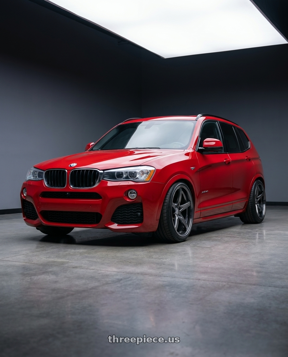 2017 x3 Msport with Stage Wheels Monroe 5x120 18x10 +25 Matte Gun Metal wheels