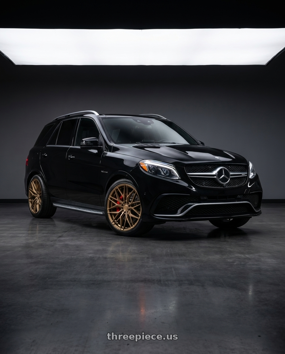 2018 Mercedes-Benz GLE 63 AMG with Rohana RFX17 5x112 21x10.5 +30 Gloss Bronze wheels