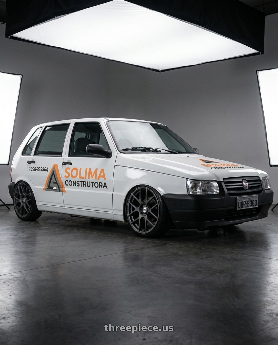 2011 FIAT UNO BRANCO ADESIVADO with TSW NURBURGRING 5X114.3 17X7.5 +45 MATTE GUNMETAL wheels
