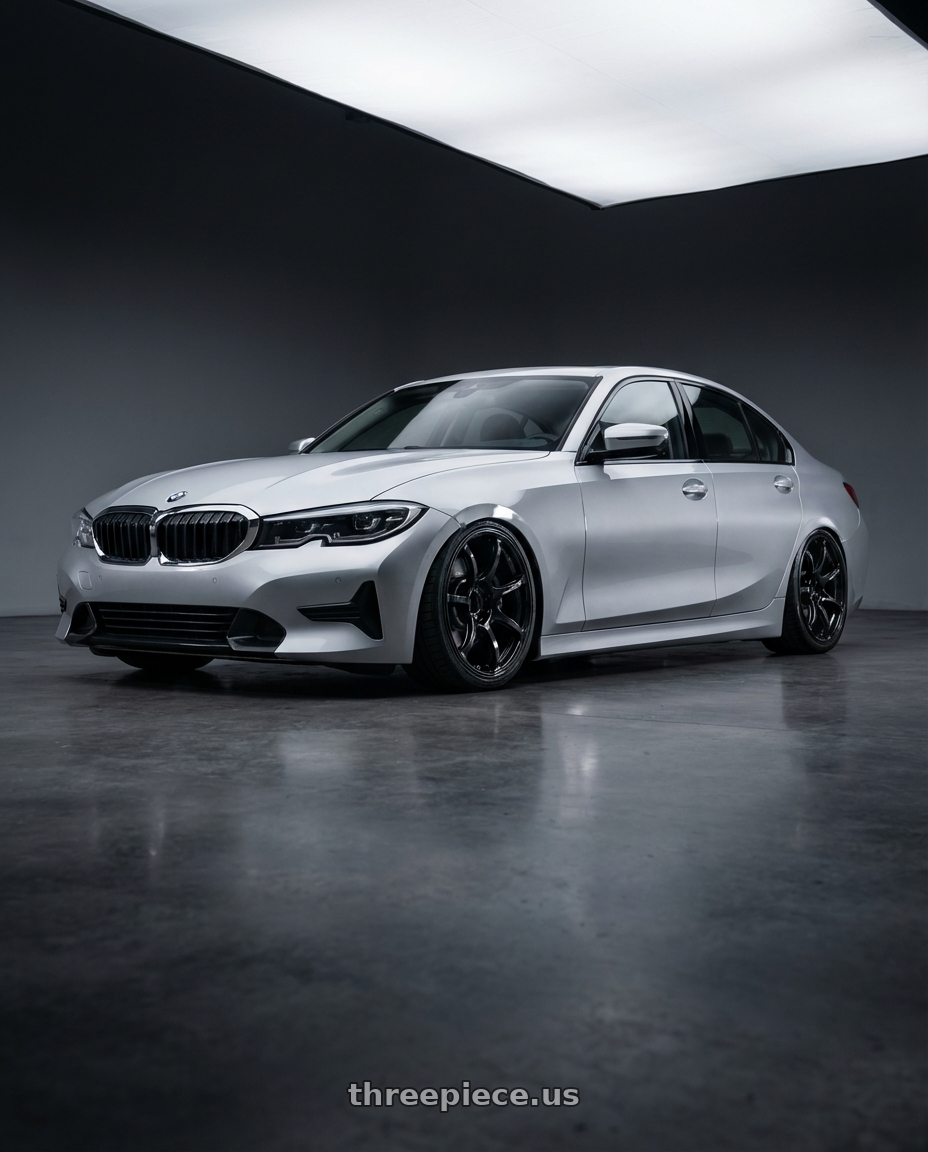 2023 BMW 3 Series G20 with Advan RGIII 5x112 19x8.5+45 Gloss Black wheels