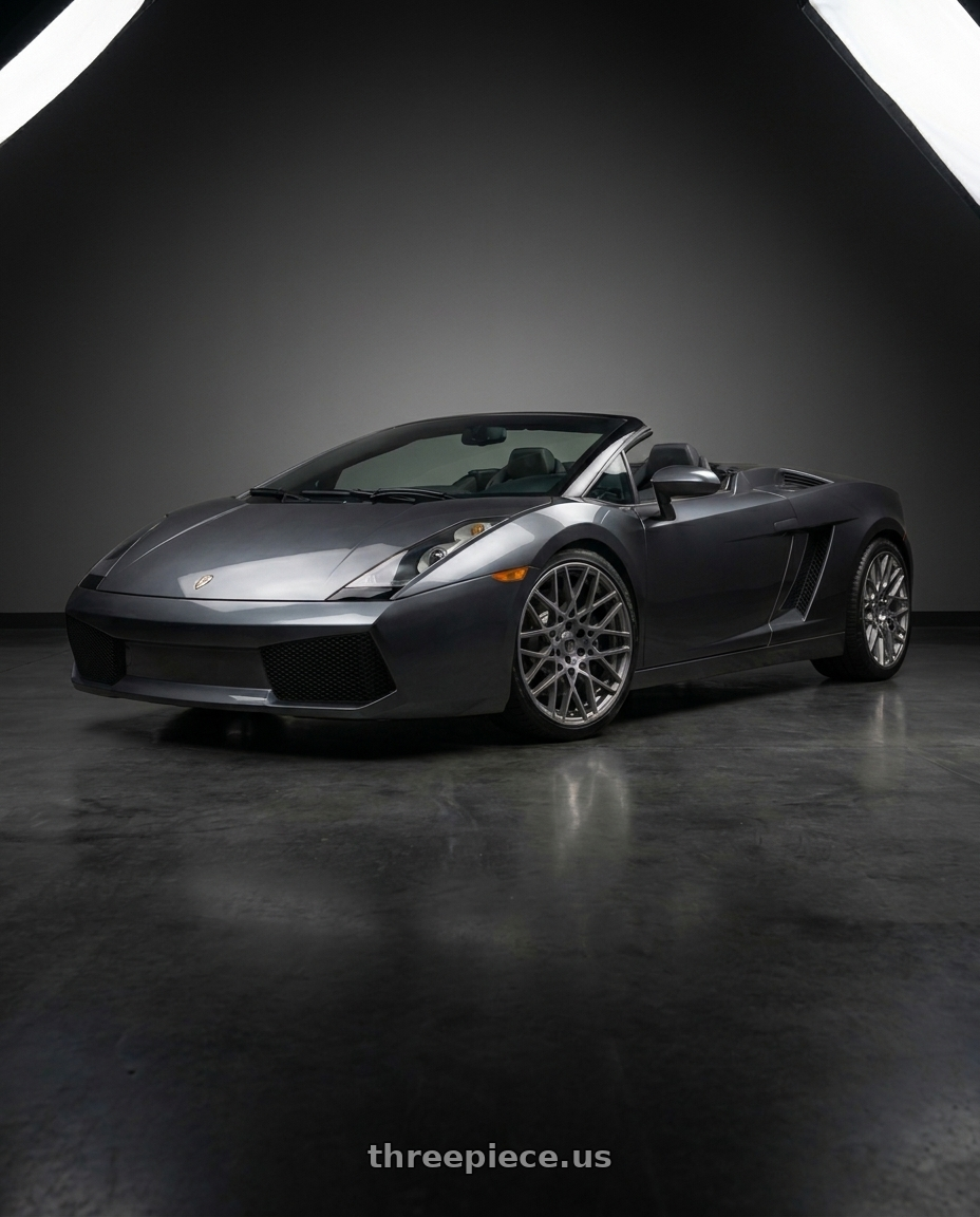 2007 Lamborghini gallardo with TOUREN TR76 3276 5x112 19x8.5 +35 GLOSS GRAPHITE wheels