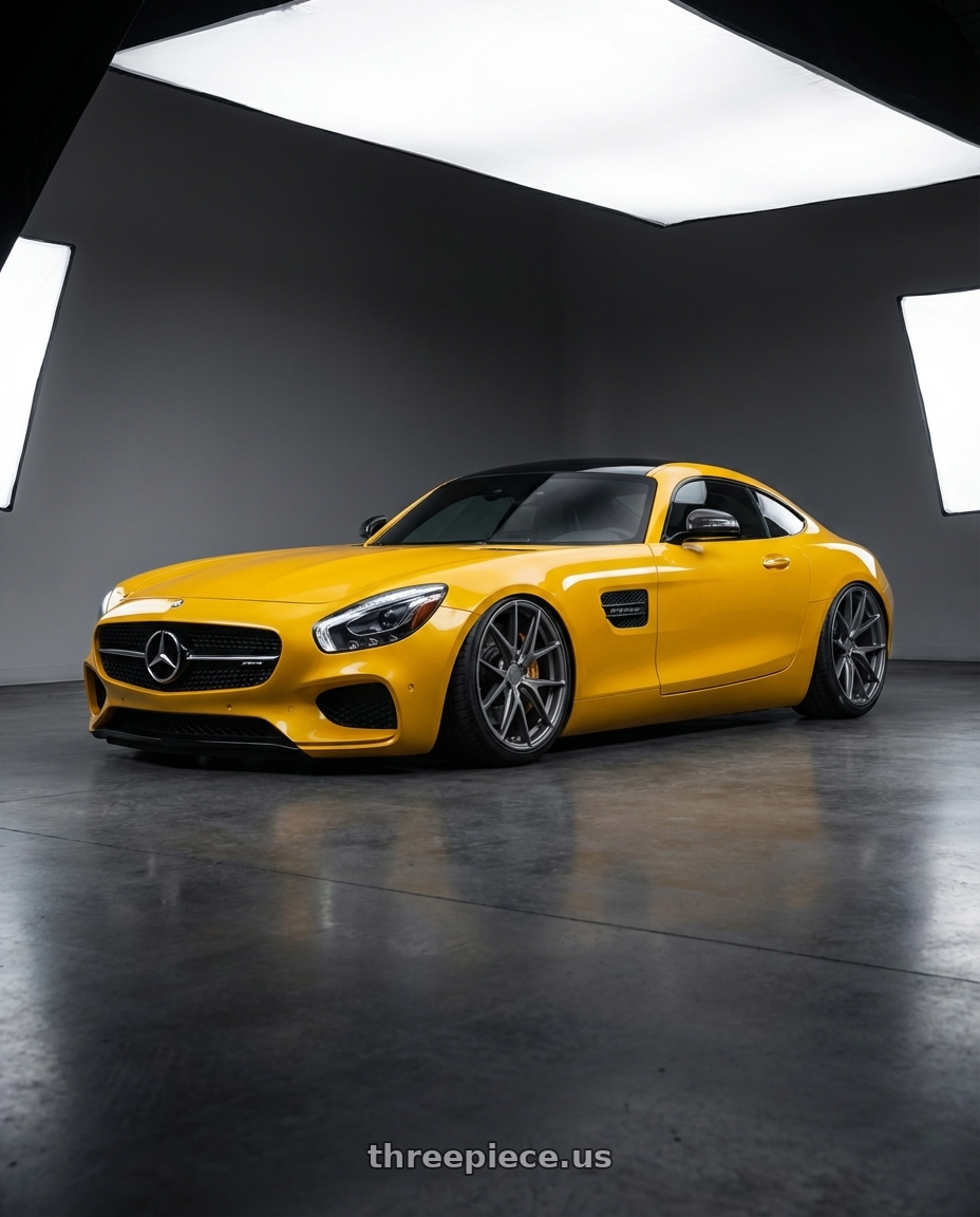 2019 Mercedes-Benz AMG GT with Niche 1PC M116 MISANO 5X112 20X10.5 +20 MATTE GUN METAL wheels