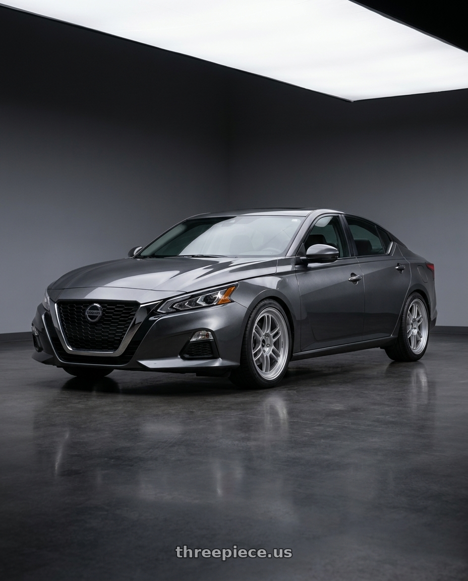 2021 Nissan Altima SV with Enkei RPF1 5x114.3 18x8+35 Silver wheels
