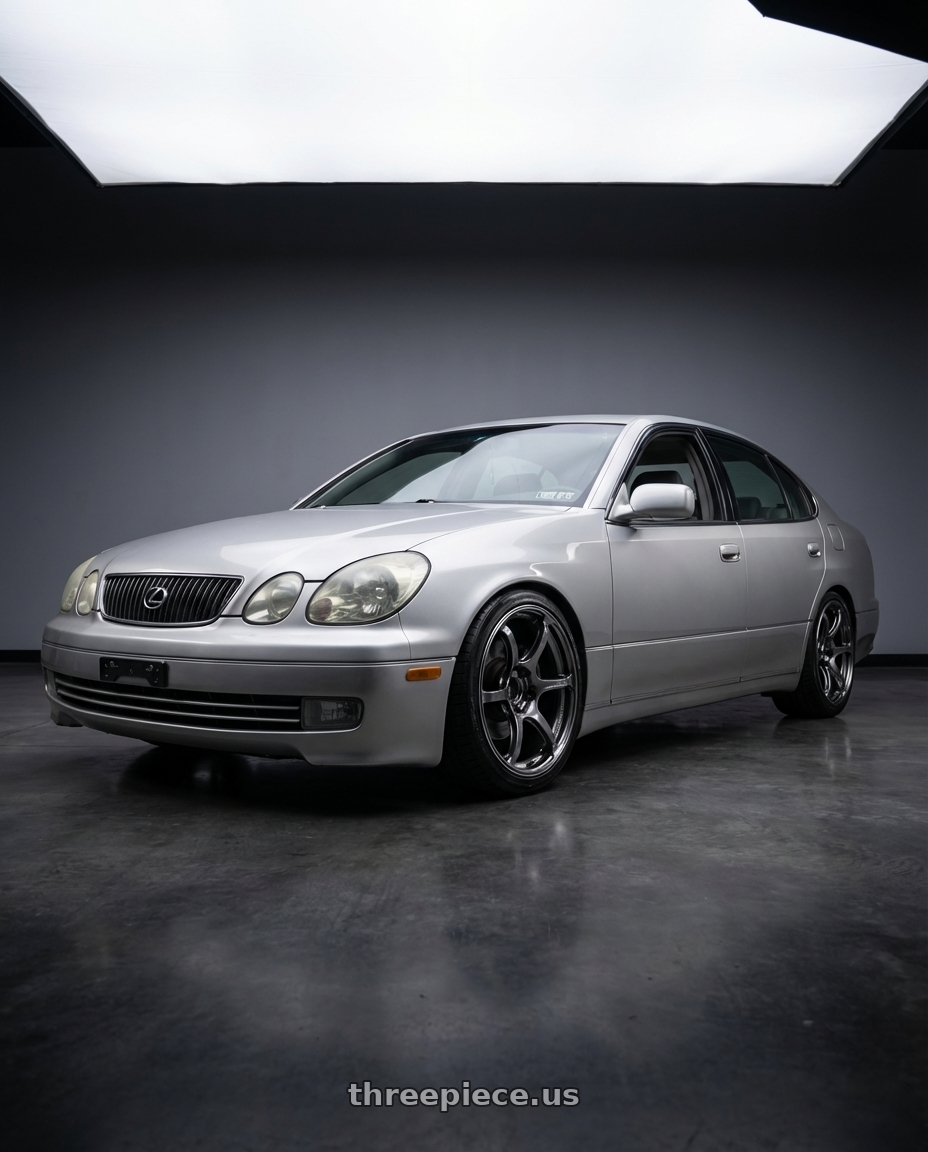 2004 Lexus gs300 with Advan Racing RG-4 5x100 18x9.5 +45 RACING HYPER BLACK & RING wheels