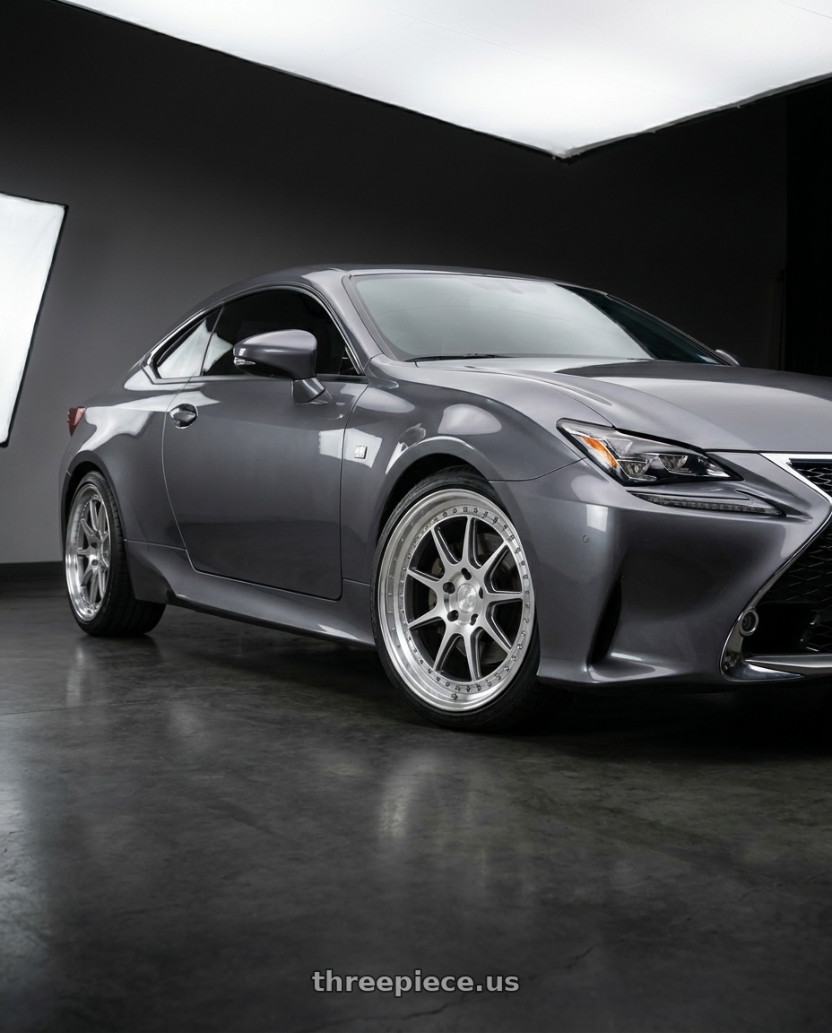 2015 lexus rc350 base rwd with Aodhan DS-X 5x114.3 19x8.5 +35 Silver w/Machined Face wheels