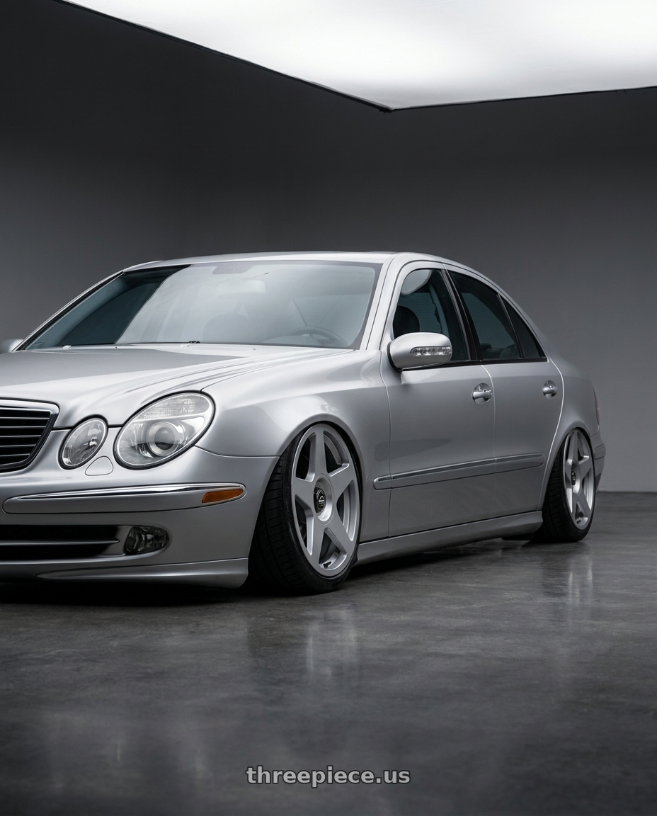 2006 Mercedes e500 w211 with fifteen52 TARMAC EVO 5x100 / 5x114.3 18x8.5 +35 SPEED SILVER (GLOSS SILVER) wheels