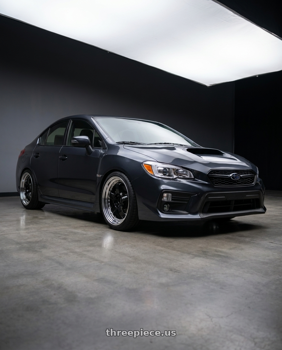 2018 Subaru WRX Limited with Work Meister S1 3P 5x114.3 18x9.5+41 A Disk Black wheels