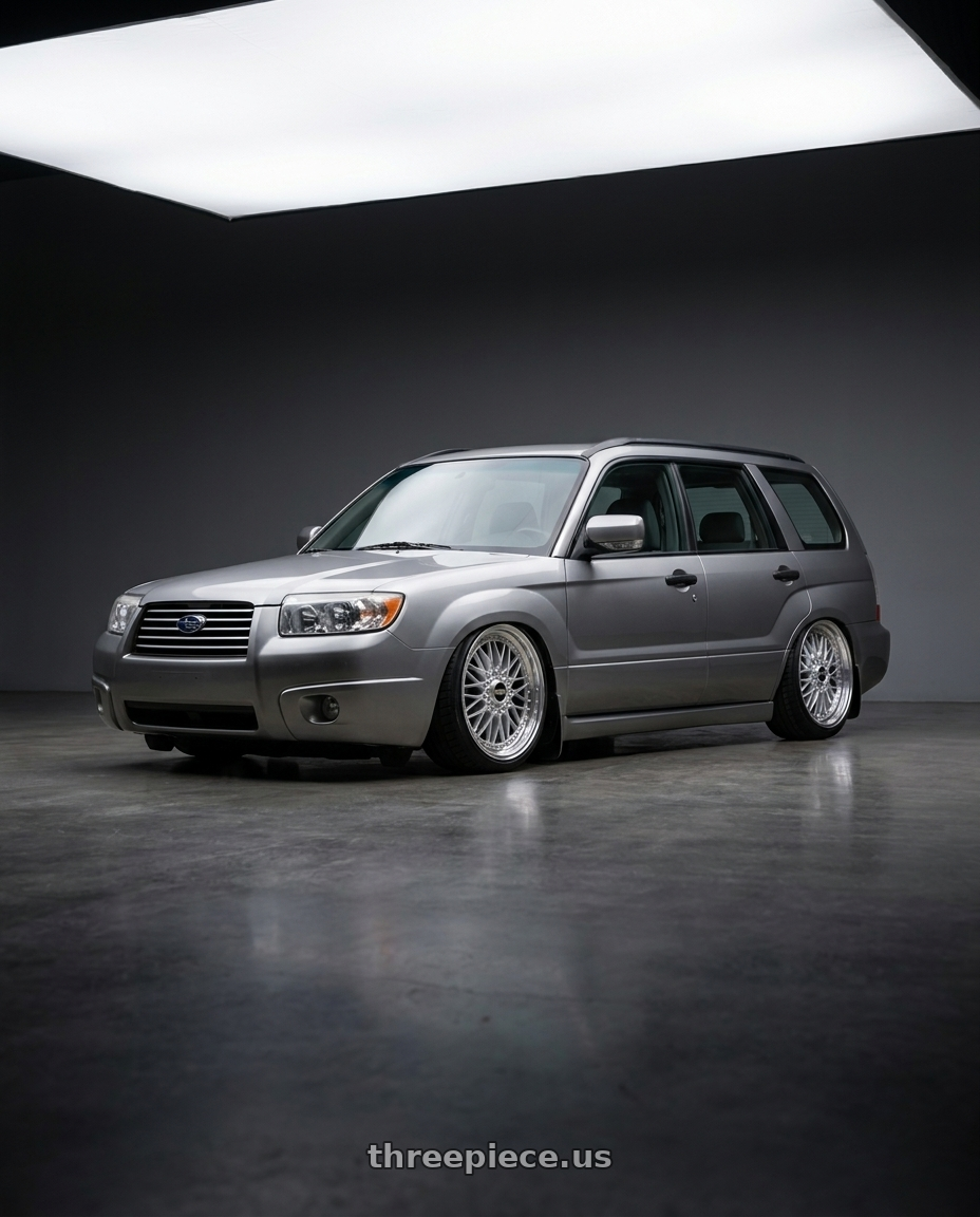2006 Subaru fozzy with BBS Super-RS 5x112 19x9.0+42 Silver wheels