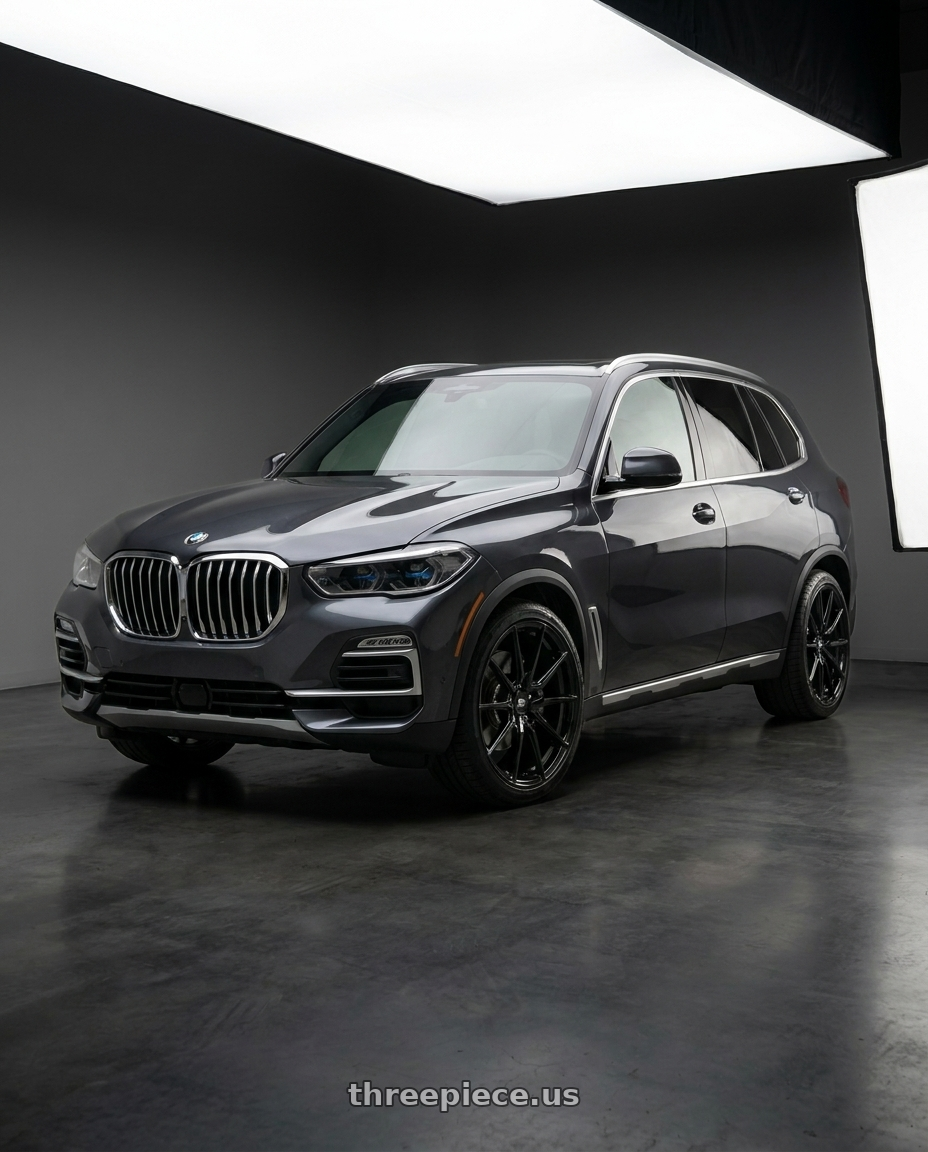 2020 Bmw X5 Xdrive40I with MST Wheels DELTA 5X112 18X8.5 +43 Glossy Black wheels