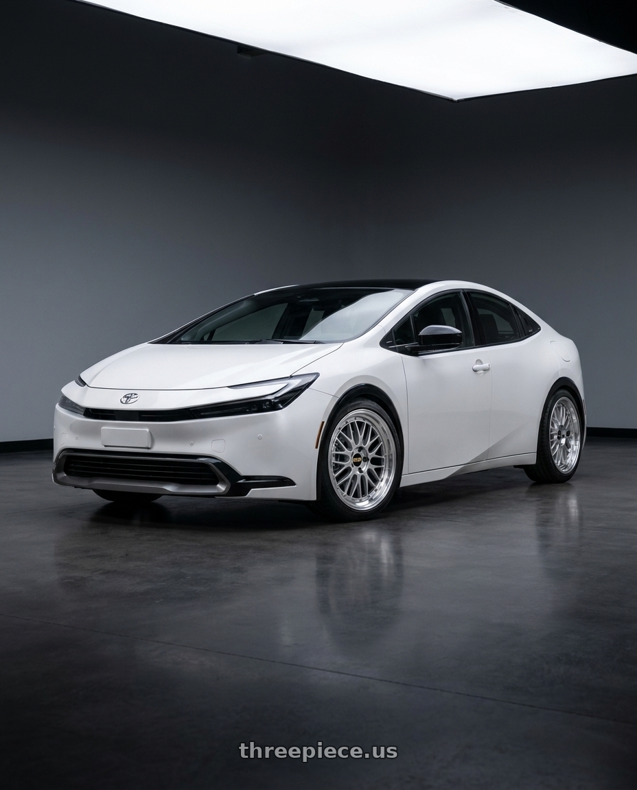 2026 toyota pruis with BBS LM 5x114.3 18x9.0+25 Diamond Silver wheels