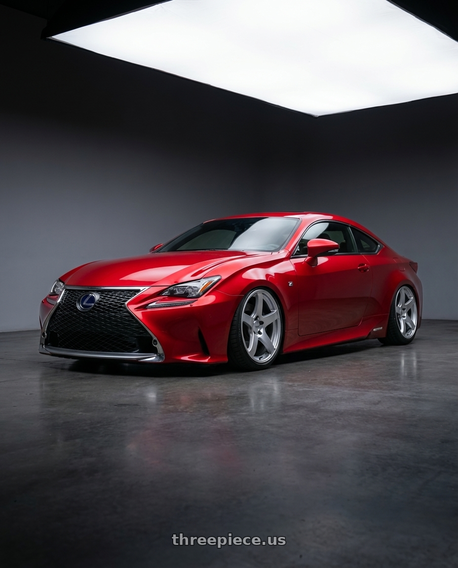 2018 Lexus RC F with Ssr Gtv01 5x114.3 19x8.5+38  GLARE SILVER wheels