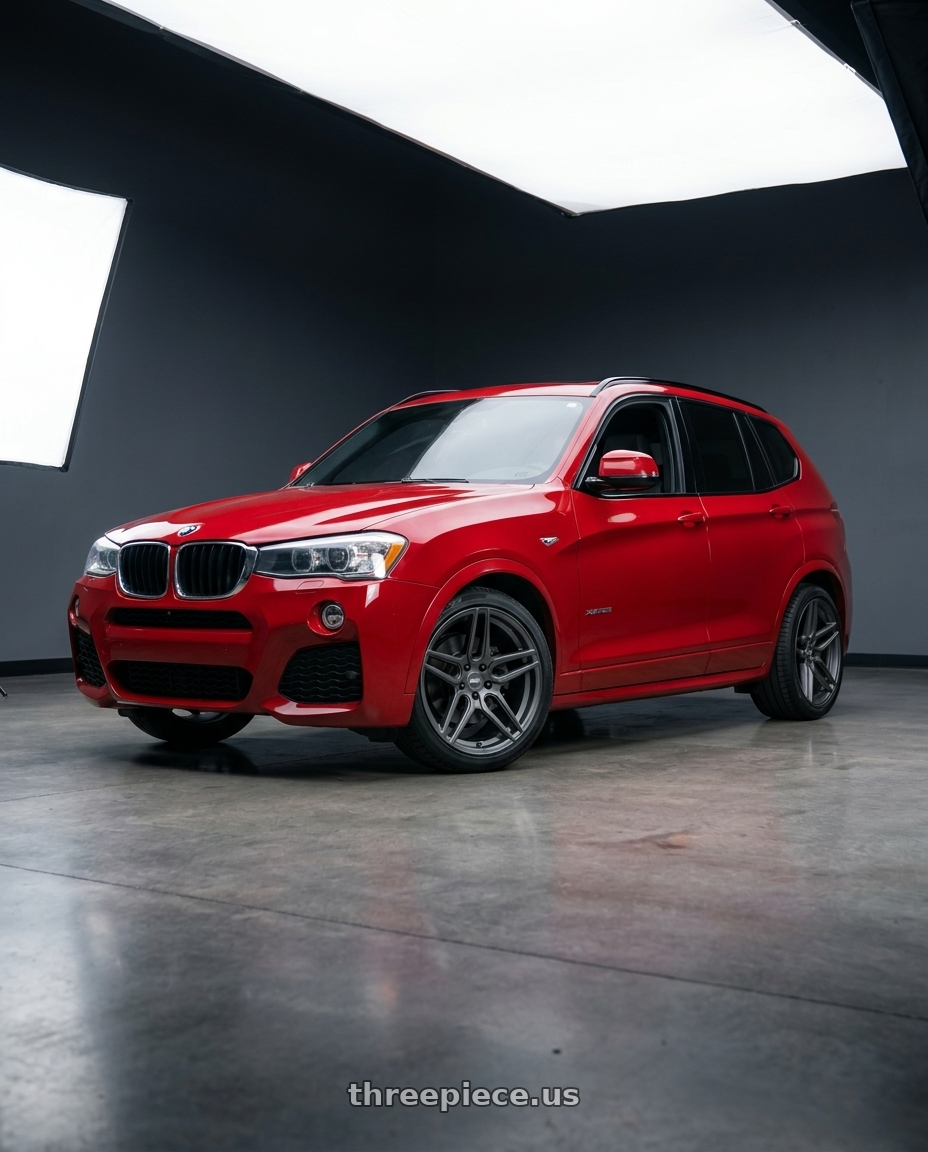 2017 x3 Msport  with ESR Wheels FORGETECH SERIES RF15 5x114.3 18x9.5 +22 Matte Graphite wheels