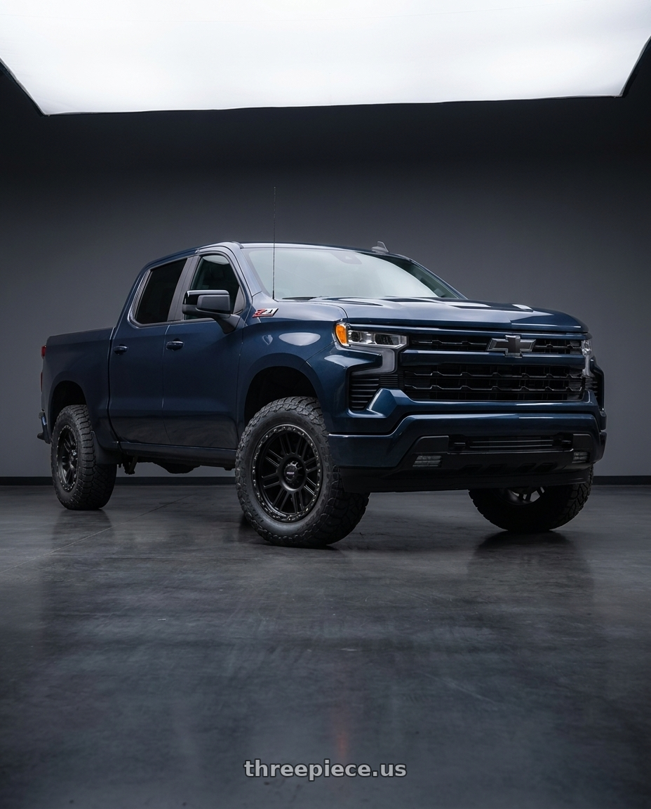 2023 Chevrolet Silverado 1500 with Vision Off-Road 111 Nemesis 6x139.7 20x9+10 Matte Black wheels