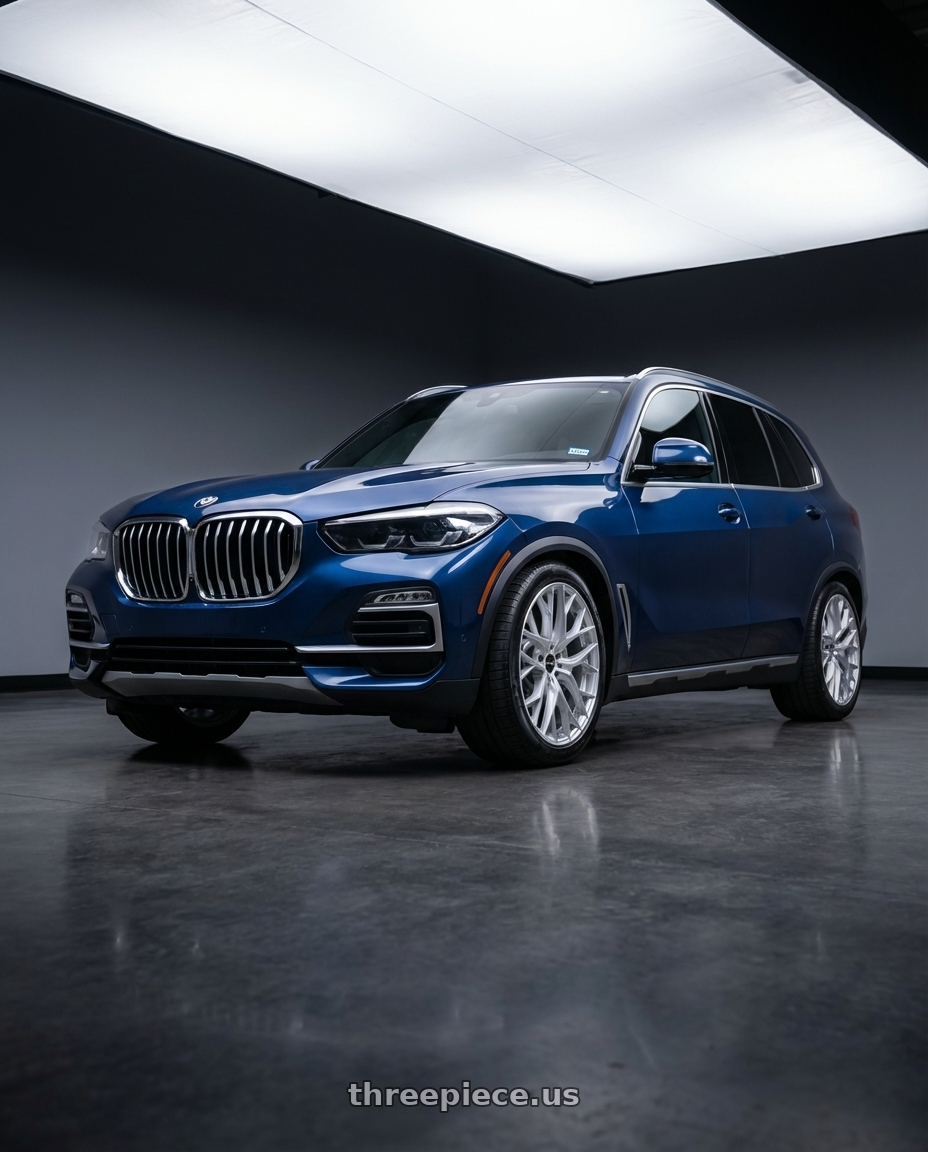 2020 Bmw x5 xdrive40i with F1R FS3 5x112 18x8.5 +35 Machine Silver wheels