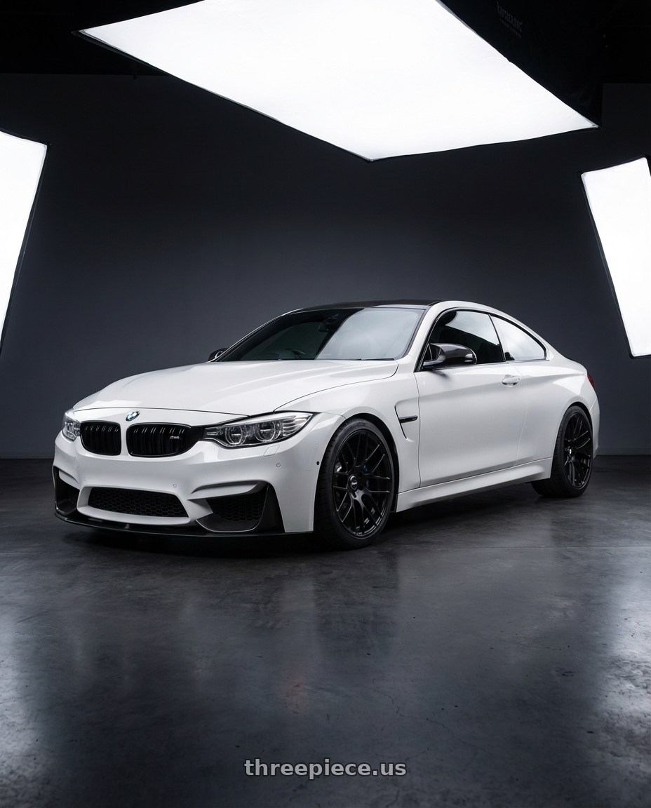 2018 BMW M4 F82 with Avant Garde Wheels M359 5X120 19x10 +25 Matte Black wheels