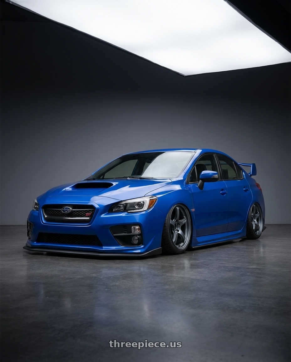 2018 Subaru WRX STI with Gram Lights 57CR 5x114.3 18x9.5+12 Gunblue II wheels
