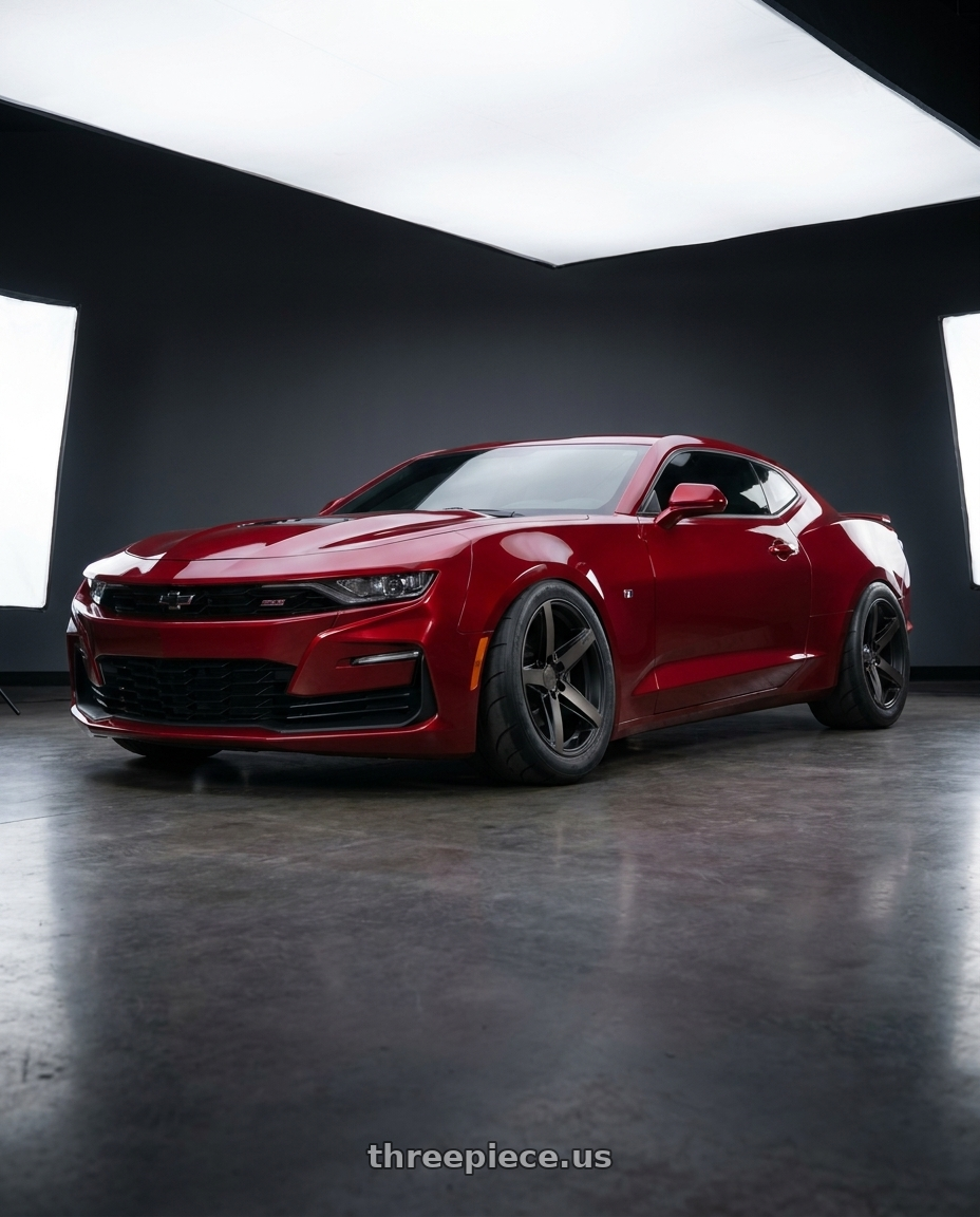 2023 Chevrolet Camaro SS with Niche 1PC M271 TERAMO 5X120 20X10.5 +35 MATTE BLACK WITH DOUBLE DARK TINT FACE wheels