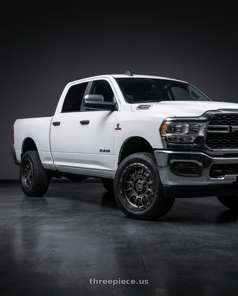 2020 Ram 2500 Tradesman with Black Rhino LEGION 8X165.1 20X10 -18 MATTE BLACK GRAY TINT wheels