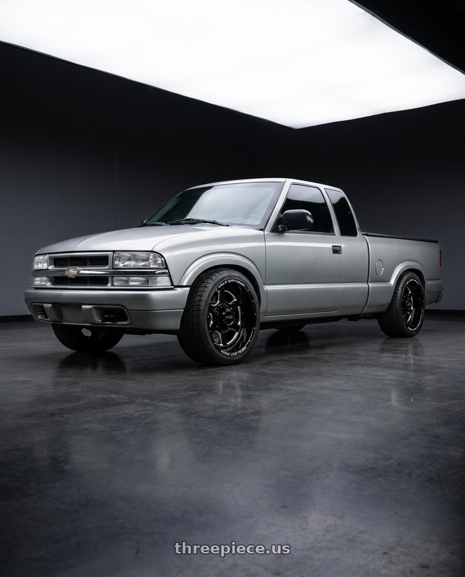1997 Chevy s10 with WELD Off-Road Aragon 8x170 20x10 -18 Gloss Black/Milled wheels