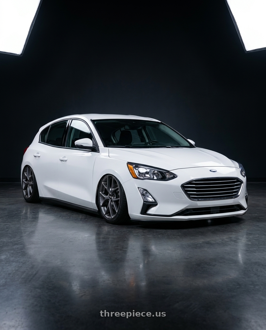 2020 Ford focus with BBS SR 5x115 18x8.0+36 Satin Himalaya Grey wheels